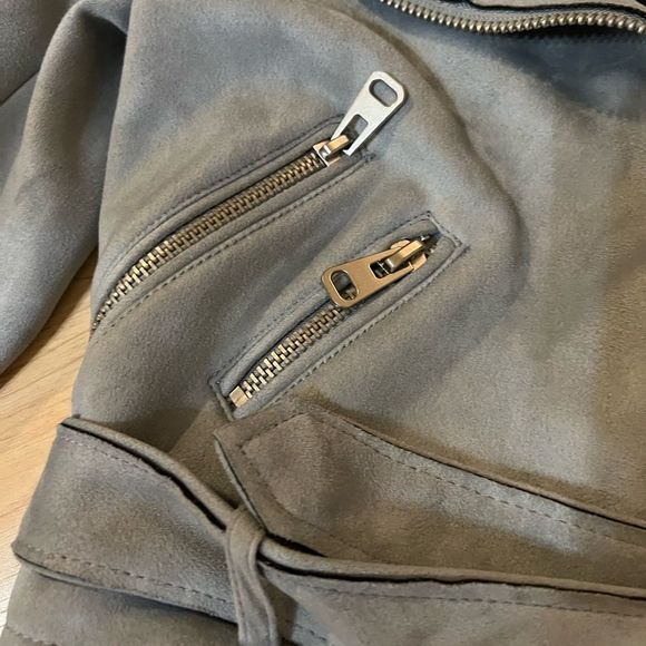 Zara suede moto jacket - Picture 5 of 7